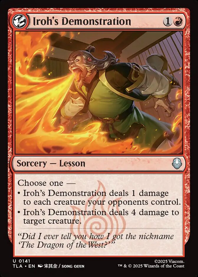 Iroh's Demonstration 141 (Avatar: The Last Airbender)  - Foil | Good Games Adelaide SA
