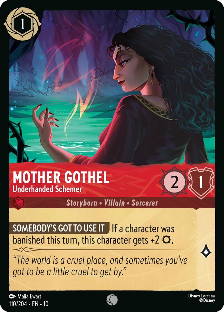 Mother Gothel Underhanded Schemer 110/204 (Whispers in the Well)  | Good Games Adelaide SA