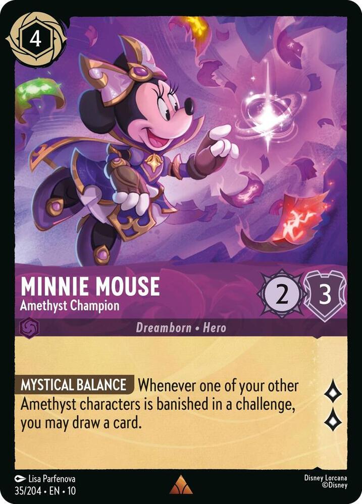 Minnie Mouse Amethyst Champion 35/204 (Whispers in the Well)  | Good Games Adelaide SA