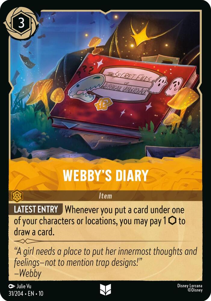 Webbys Diary 31/204 (Whispers in the Well)  | Good Games Adelaide SA