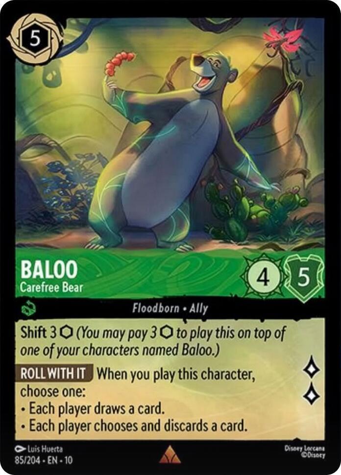 Baloo Carefree Bear 85/204 (Whispers in the Well)  | Good Games Adelaide SA