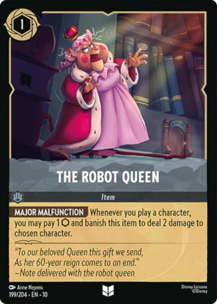 The Robot Queen 199/204 (Whispers in the Well)  - Cold Foil | Good Games Adelaide SA