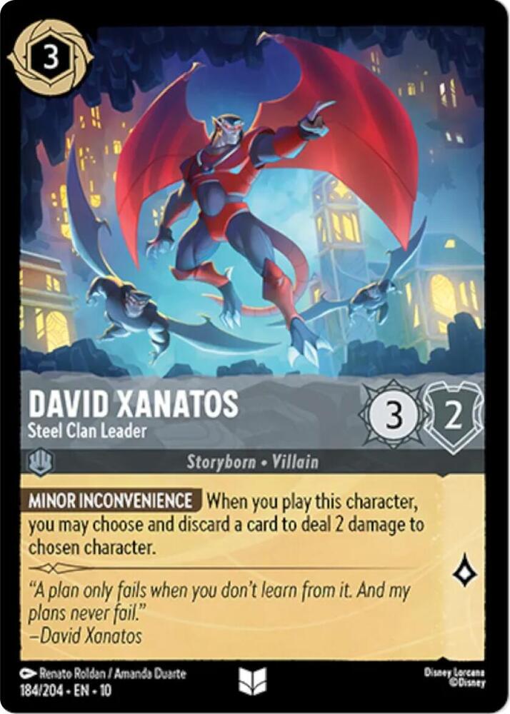 David Xanatos Steel Clan Leader 184/204 (Whispers in the Well)  | Good Games Adelaide SA