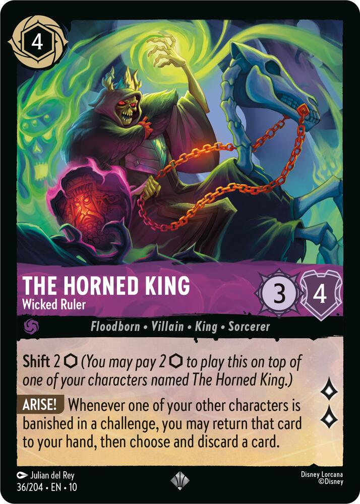 The Horned King Wicked Ruler 36/204 (Whispers in the Well)  | Good Games Adelaide SA