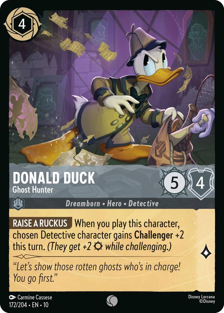 Donald Duck Ghost Hunter 172/204 (Whispers in the Well)  | Good Games Adelaide SA
