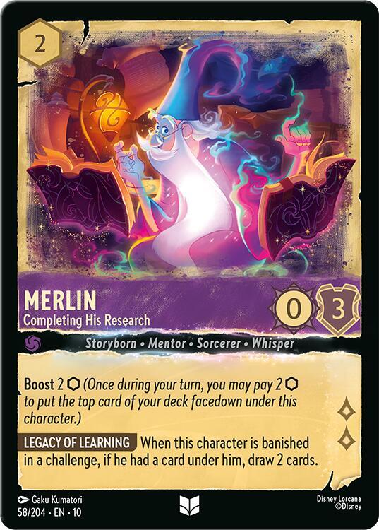 Merlin Completing His Research 58/204 (Whispers in the Well)  | Good Games Adelaide SA