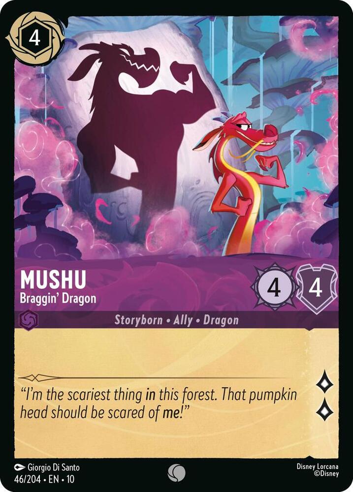 Mushu Braggin Dragon 46/204 (Whispers in the Well)  | Good Games Adelaide SA