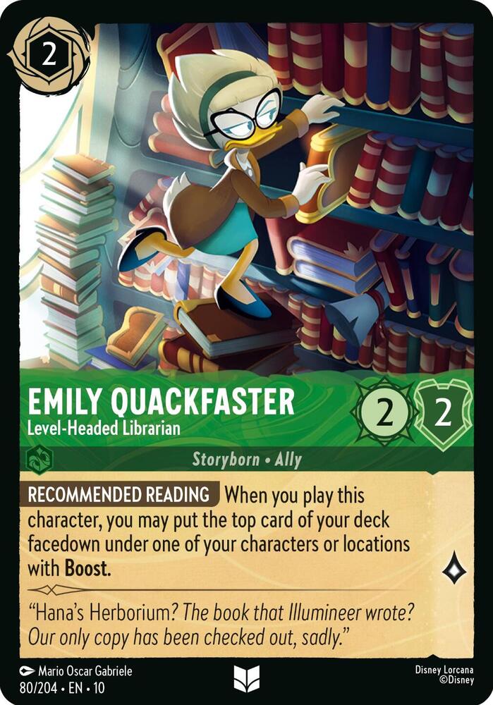 Emily Quackfaster Level Headed Librarian 80/204 (Whispers in the Well)  | Good Games Adelaide SA