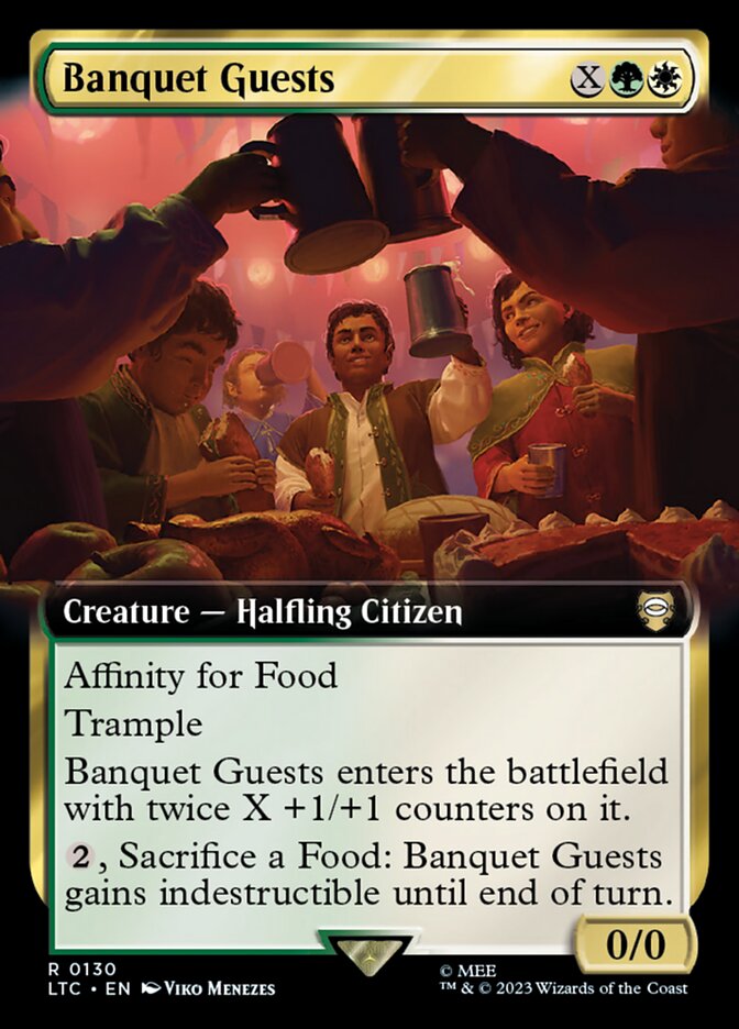 Banquet Guests 130 (Commander: The Lord of the Rings: Tales of Middle-earth)  - Extended Art | Good Games Adelaide SA