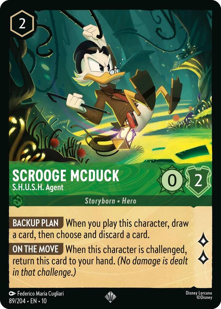 Scrooge McDuck SHUSH Agent 89/204 (Whispers in the Well)  - Cold Foil | Good Games Adelaide SA