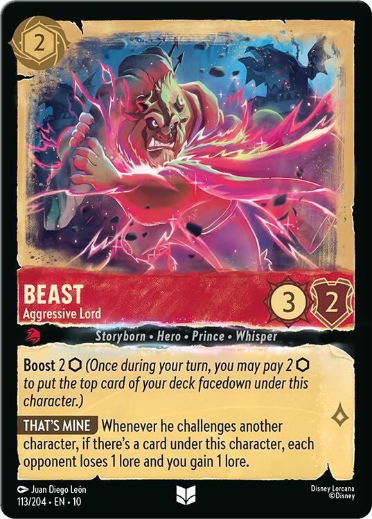 Beast Aggressive Lord 113/204 (Whispers in the Well)  - Cold Foil | Good Games Adelaide SA