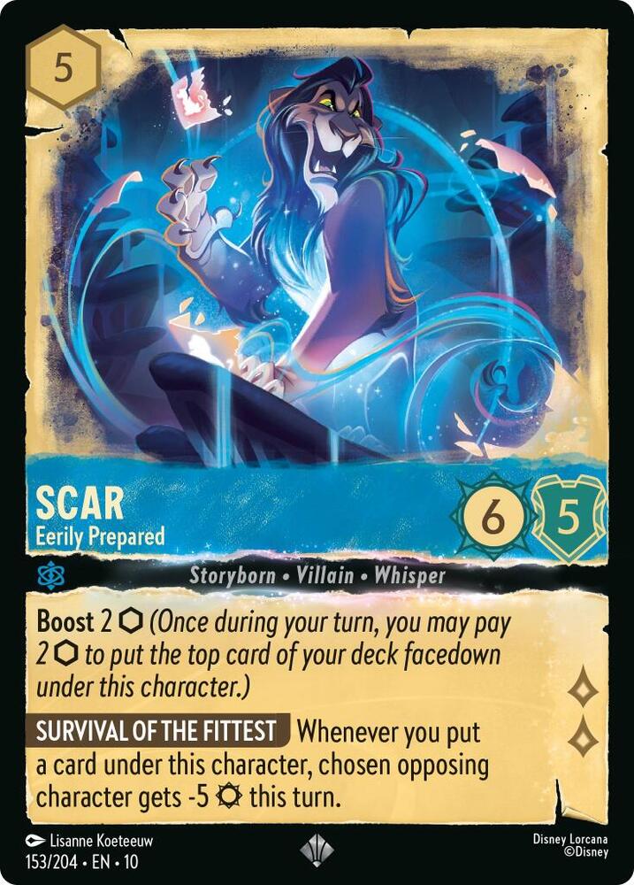 Scar Eerily Prepared 153/204 (Whispers in the Well)  - Cold Foil | Good Games Adelaide SA