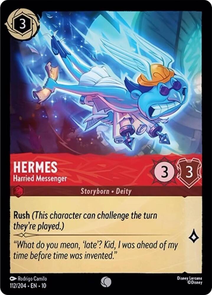 Hermes Harried Messenger 112/204 (Whispers in the Well)  - Cold Foil | Good Games Adelaide SA