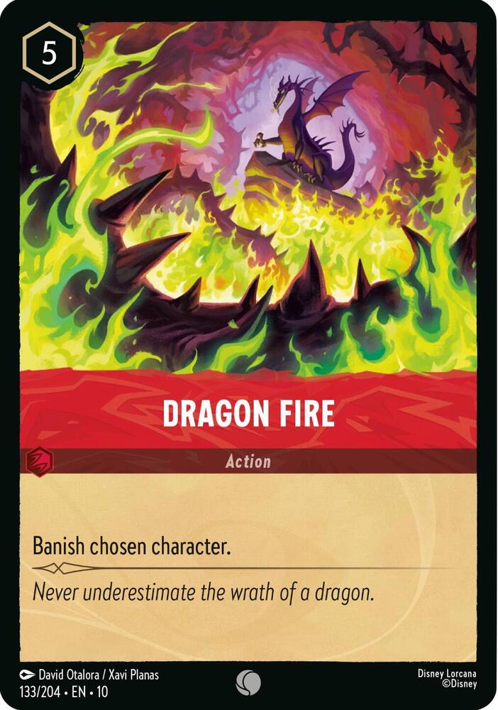 Dragon Fire 133/204 (Whispers in the Well)  | Good Games Adelaide SA