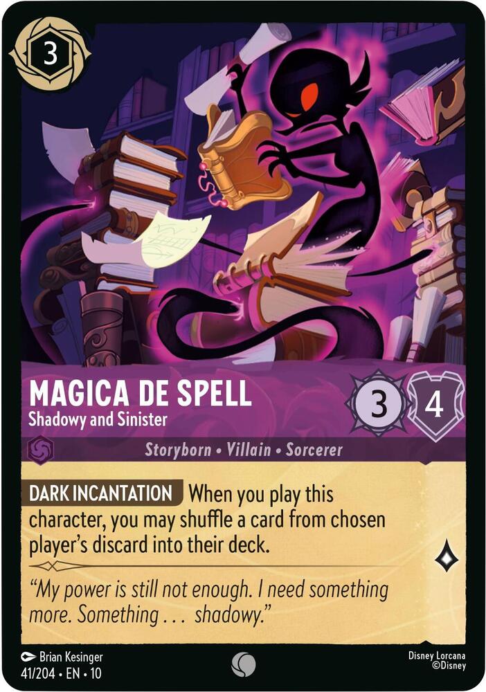 Magica De Spell Shadowy and Sinister 41/204 (Whispers in the Well)  | Good Games Adelaide SA