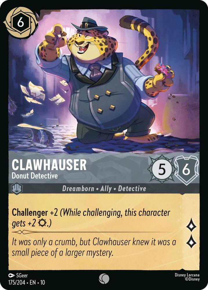 Clawhauser Donut Detective 175/204 (Whispers in the Well)  - Cold Foil | Good Games Adelaide SA