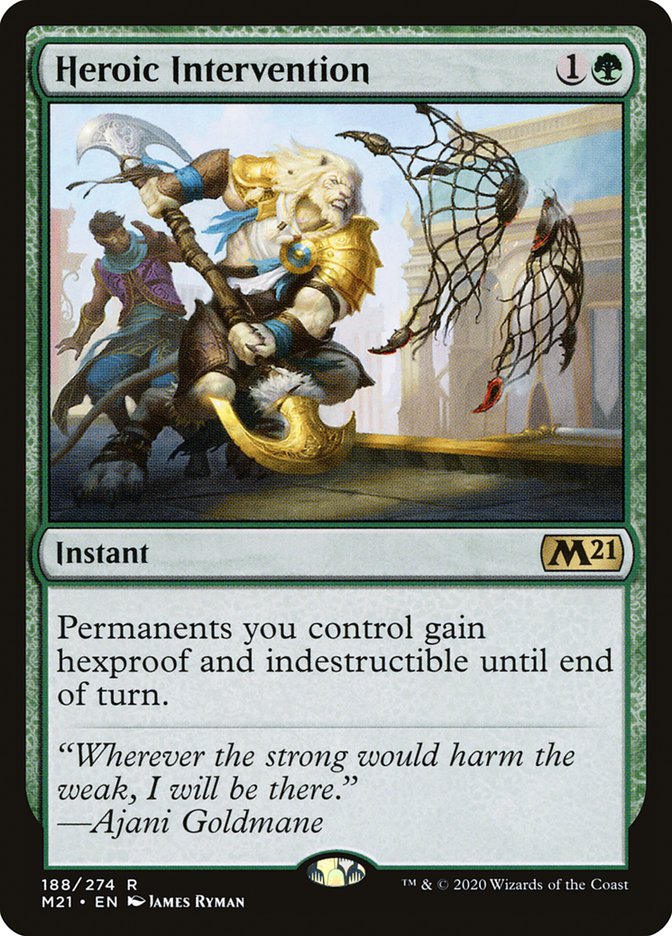 Heroic Intervention 188 (Core Set 2021)  - Foil | Good Games Adelaide SA