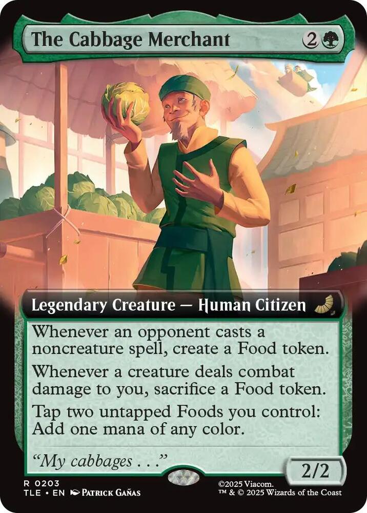 The Cabbage Merchant  203/0 (Avatar: The Last Airbender: Eternal-Legal)  - Extended Art | Good Games Adelaide SA