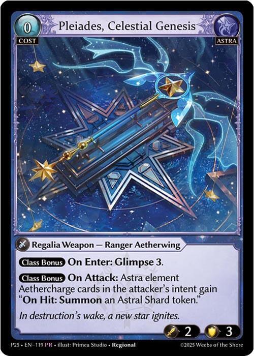 Pleiades Celestial Genesis 119 (Promotional Cards)  - Foil | Good Games Adelaide SA