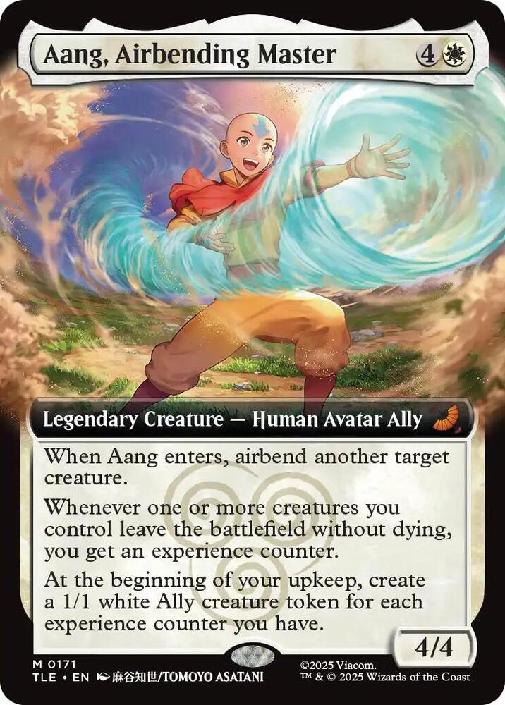 Aang Airbending Master Extended Art 171/0 (Avatar: The Last Airbender: Eternal-Legal)  - Extended Art Foil | Good Games Adelaide SA