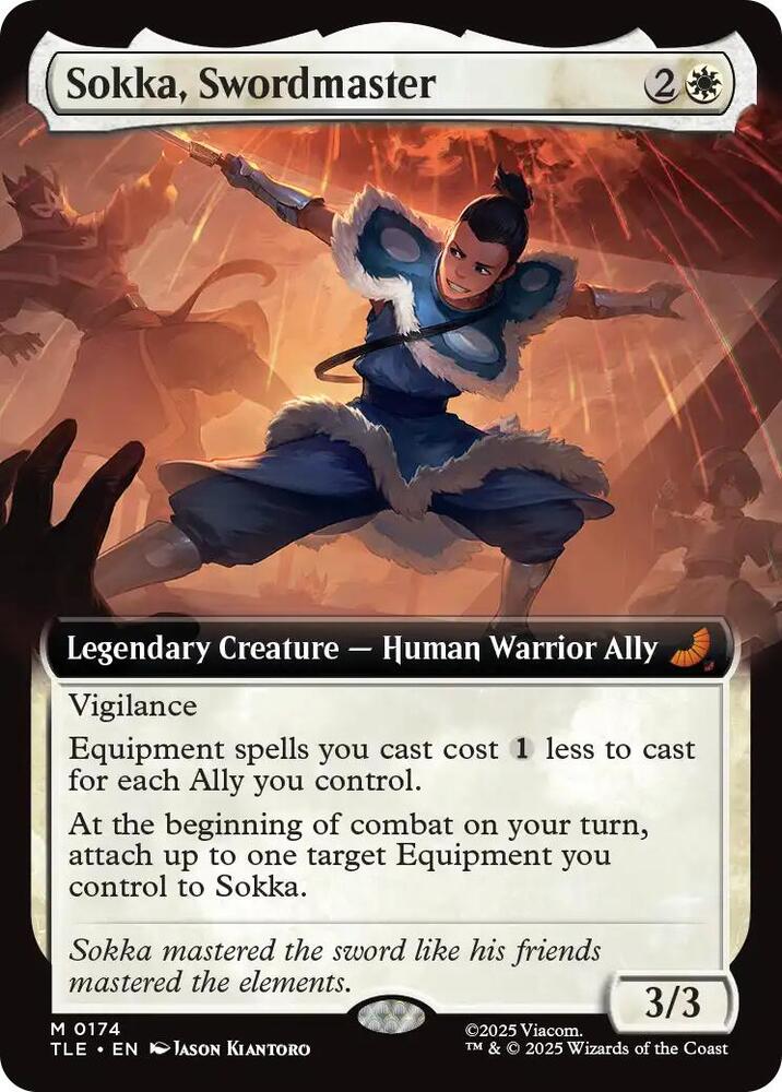 Sokka Swordmaster Extended Art 174/0 (Avatar: The Last Airbender: Eternal-Legal)  - Extended Art | Good Games Adelaide SA