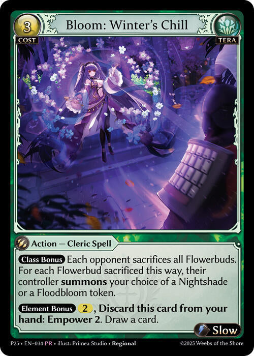 Bloom Winters Chill 034 (Promotional Cards)  - Foil | Good Games Adelaide SA
