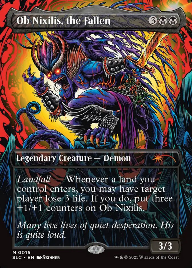 Ob Nixilis, the Fallen 15 (Secret Lair Countdown Kit)  - Borderless | Good Games Adelaide SA