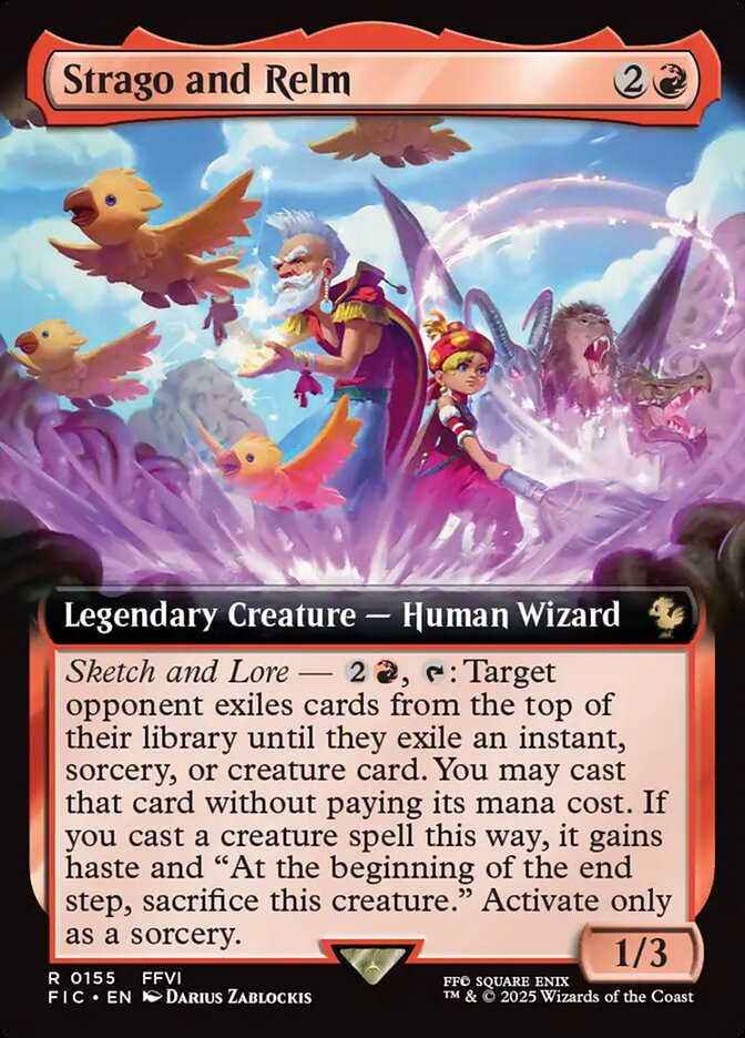 Strago and Relm 155 (Commander: FINAL FANTASY)  - Foil | Good Games Adelaide SA