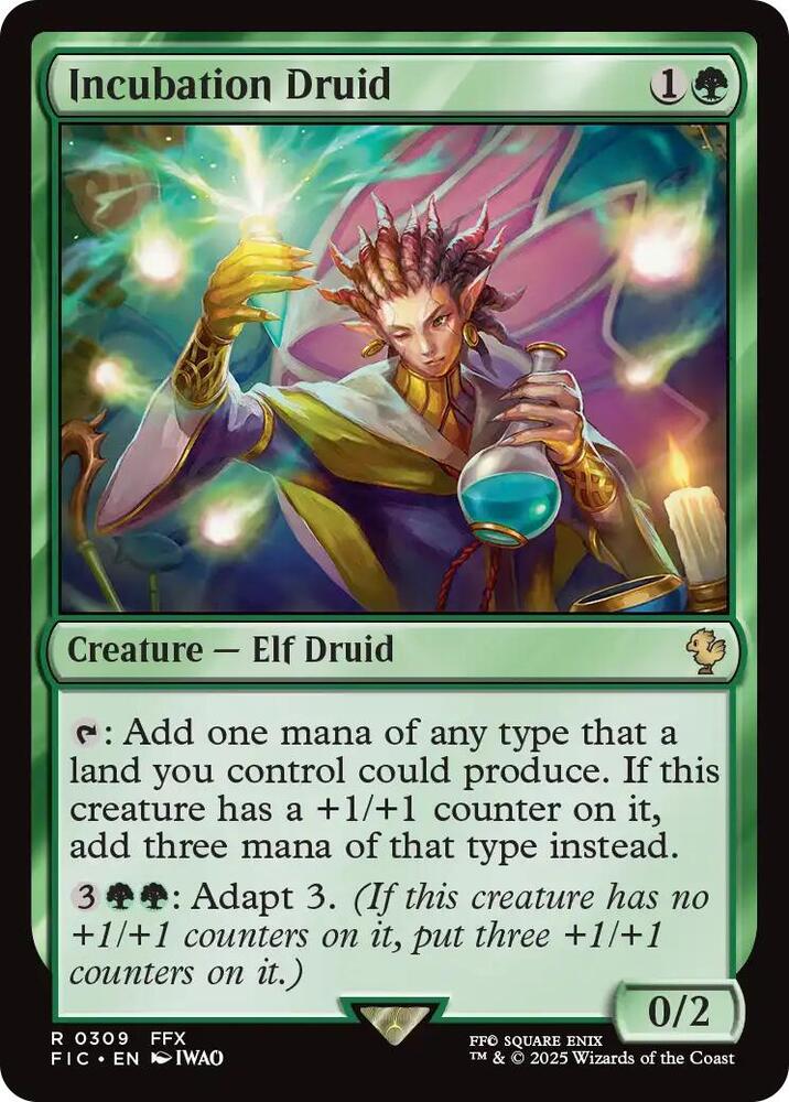 Incubation Druid 309 (Commander: FINAL FANTASY)  - Foil | Good Games Adelaide SA