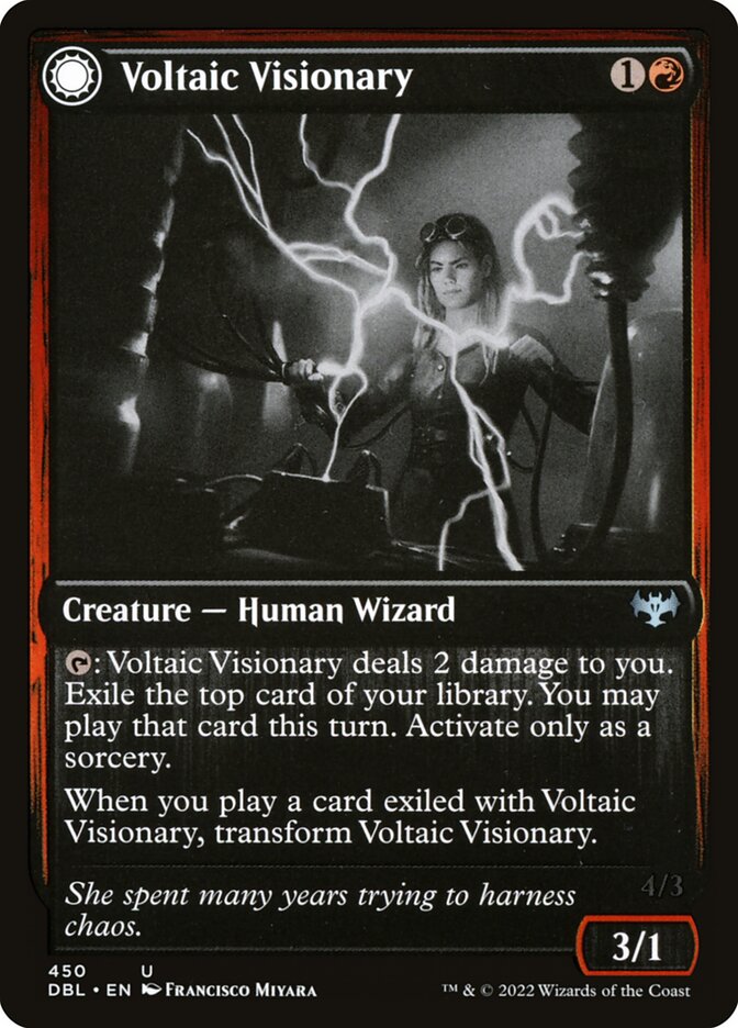 Voltaic Visionary // Volt-Charged Berserker 450 (Innistrad: Double Feature)  - Foil | Good Games Adelaide SA