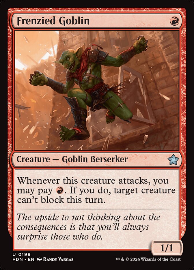 Frenzied Goblin 199 (Foundations)  - Foil | Good Games Adelaide SA