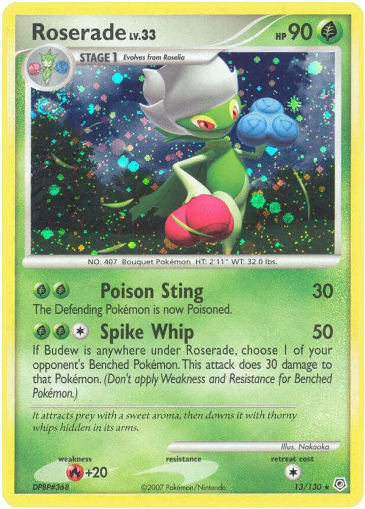 Roserade 13/130 (Diamond and Pearl)  - Holofoil | Good Games Adelaide SA