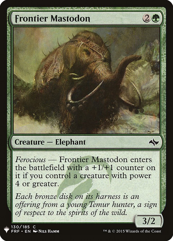 Frontier Mastodon 130 (The List Reprints)  | Good Games Adelaide SA