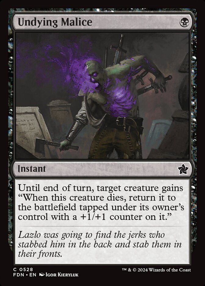 Undying Malice 528 (Foundations)  | Good Games Adelaide SA