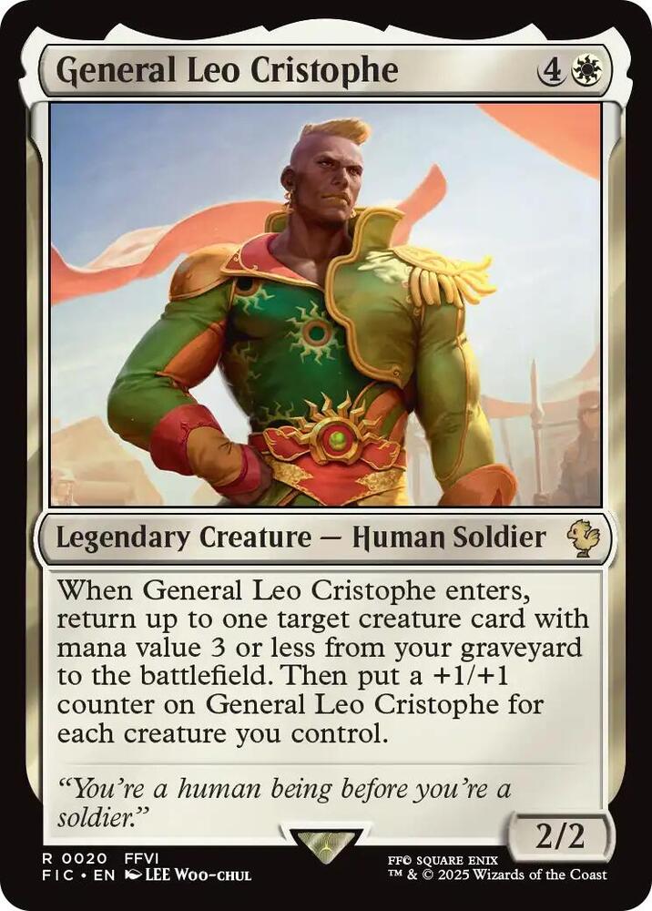 General Leo Cristophe 20 (Commander: FINAL FANTASY)  - Foil | Good Games Adelaide SA