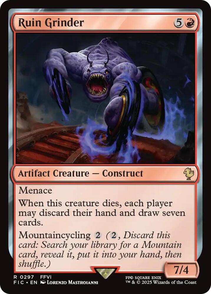 Ruin Grinder 297 (Commander: FINAL FANTASY)  - Foil | Good Games Adelaide SA