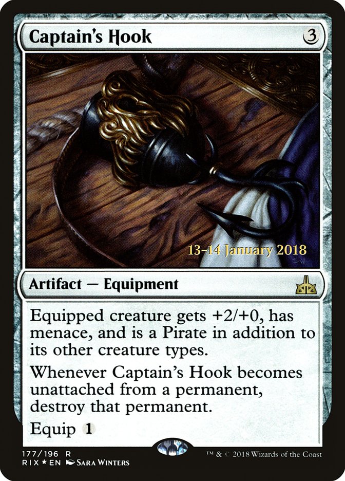 Captain's Hook 177 (Prerelease Cards)  - Foil | Good Games Adelaide SA