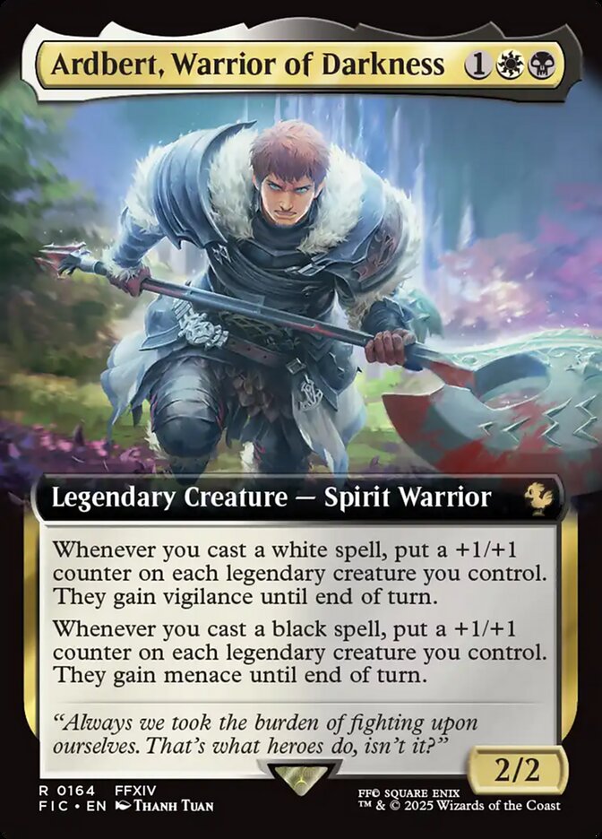 Ardbert, Warrior of Darkness 164 (Commander: FINAL FANTASY)  - Foil | Good Games Adelaide SA