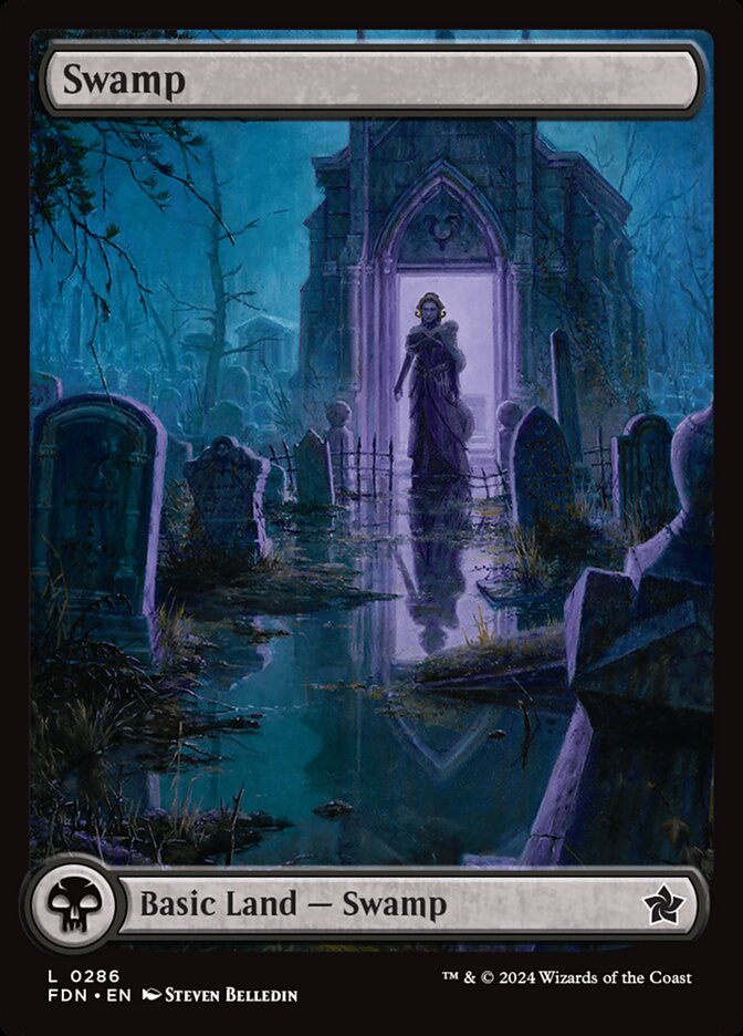 Swamp 286 (Foundations)  - Foil | Good Games Adelaide SA