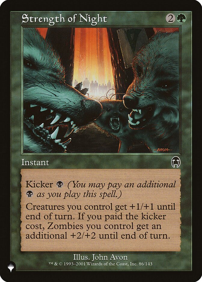 Strength of Night 86/143 (The List Reprints)  | Good Games Adelaide SA
