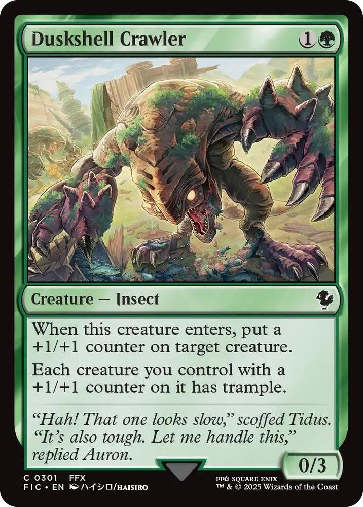Duskshell Crawler  301 (Commander: FINAL FANTASY)  - Foil | Good Games Adelaide SA