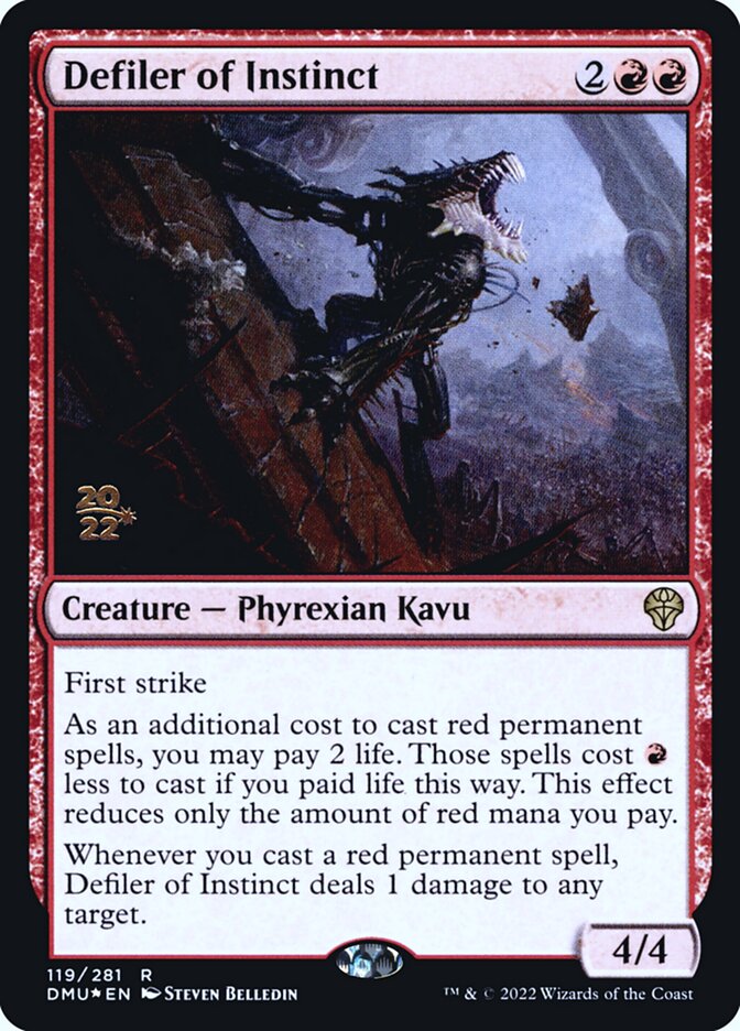 Defiler of Instinct 119 (Prerelease Cards)  - Foil | Good Games Adelaide SA