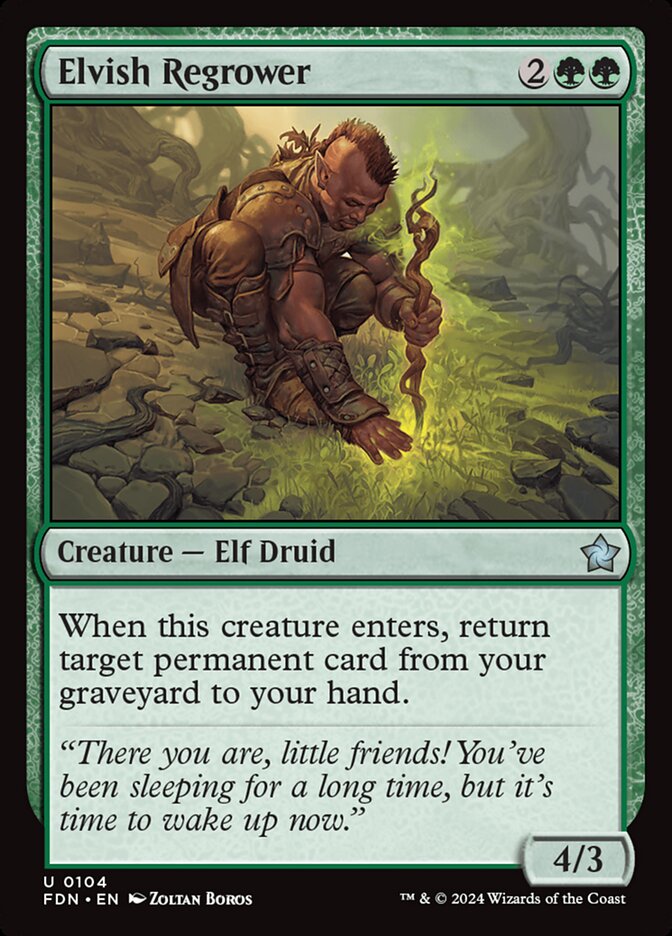Elvish Regrower 104 (Foundations)  | Good Games Adelaide SA