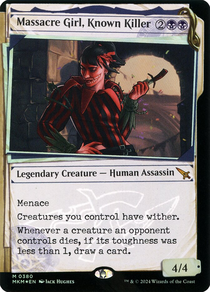 Massacre Girl, Known Killer 380 (Murders at Karlov Manor)  - Foil | Good Games Adelaide SA