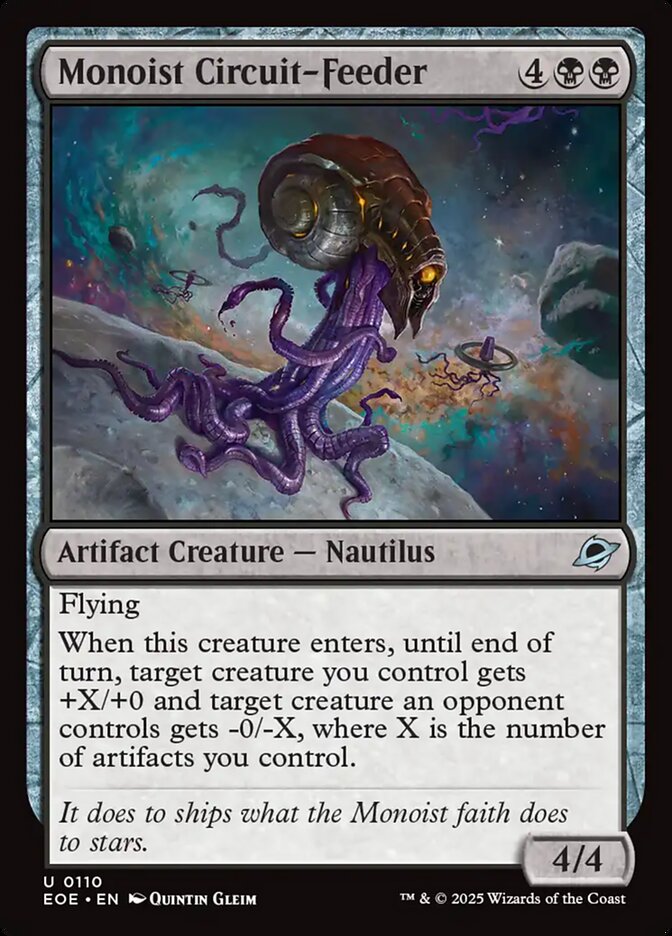 Monoist Circuit-Feeder 110 (Edge of Eternities)  - Foil | Good Games Adelaide SA