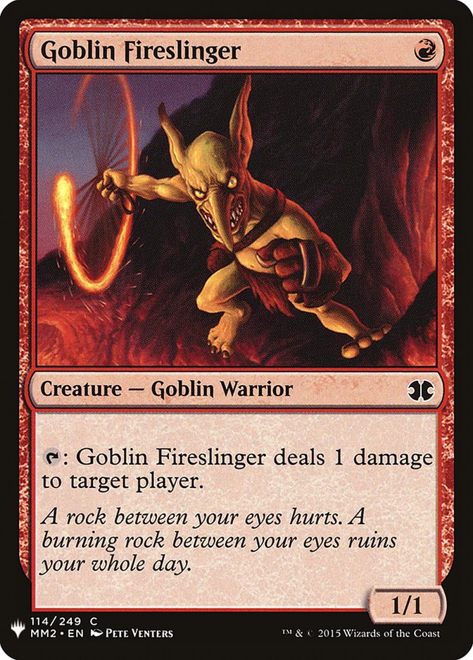 Goblin Fireslinger 114 (The List Reprints)  | Good Games Adelaide SA