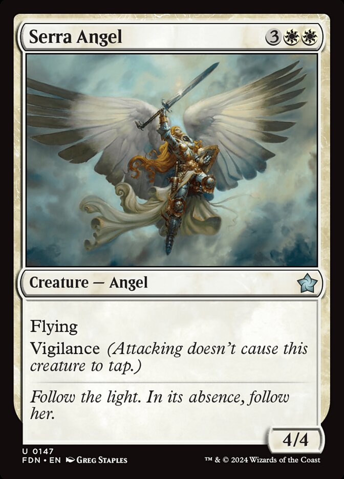 Serra Angel 147 (Foundations)  - Foil | Good Games Adelaide SA