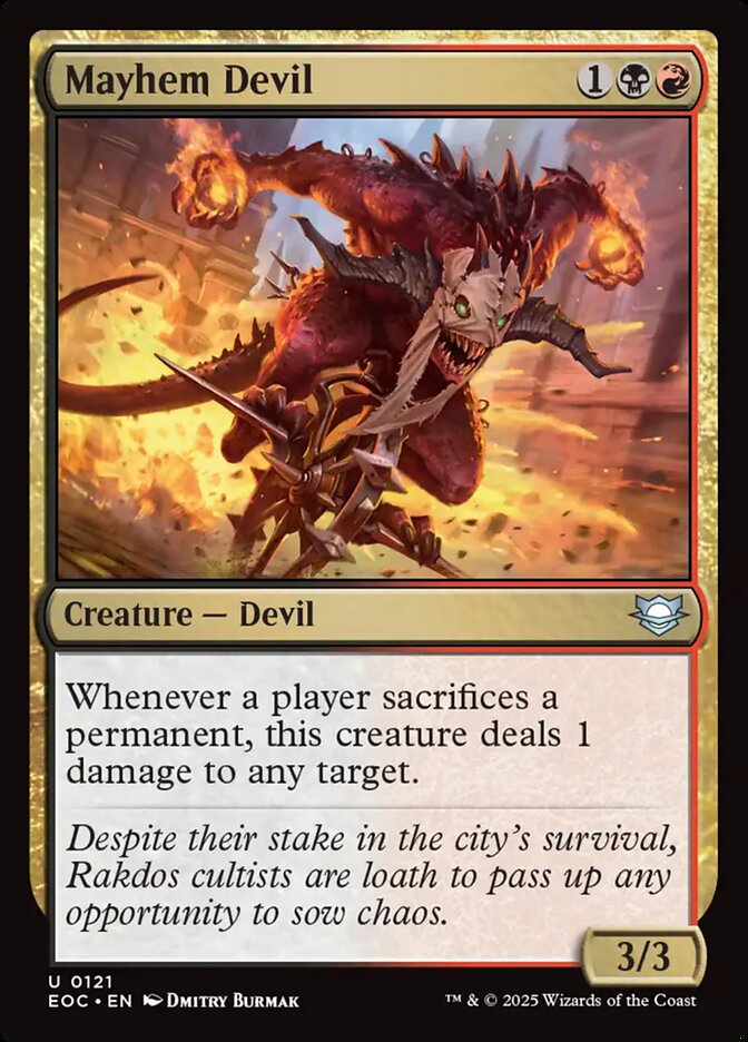 Mayhem Devil 121 (Commander: Edge of Eternities)  | Good Games Adelaide SA
