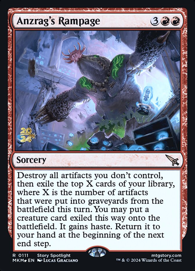 Anzrag's Rampage 111 (Prerelease Cards)  - PreRelease Foil | Good Games Adelaide SA