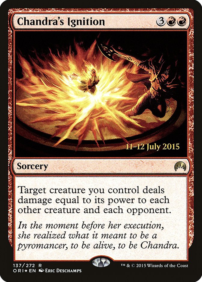 Chandra's Ignition 137 (Prerelease Cards)  - Foil | Good Games Adelaide SA